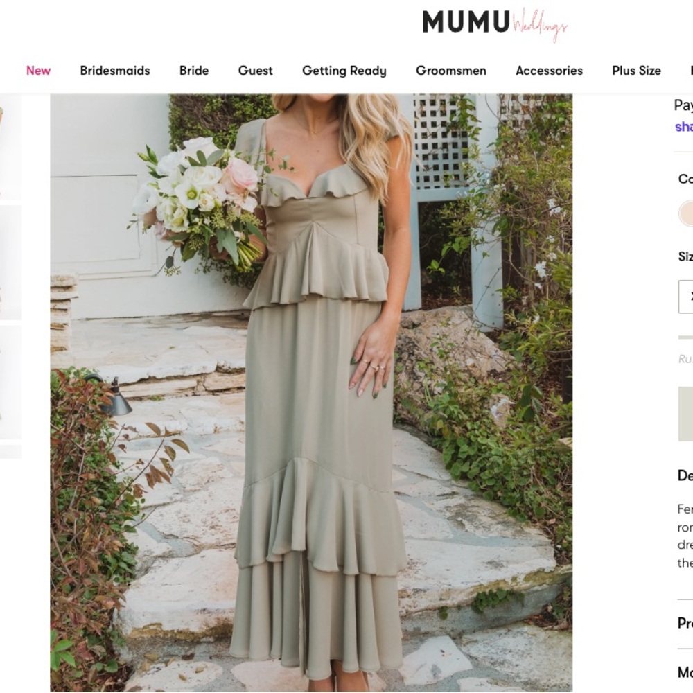Mumu Ruffle Dress